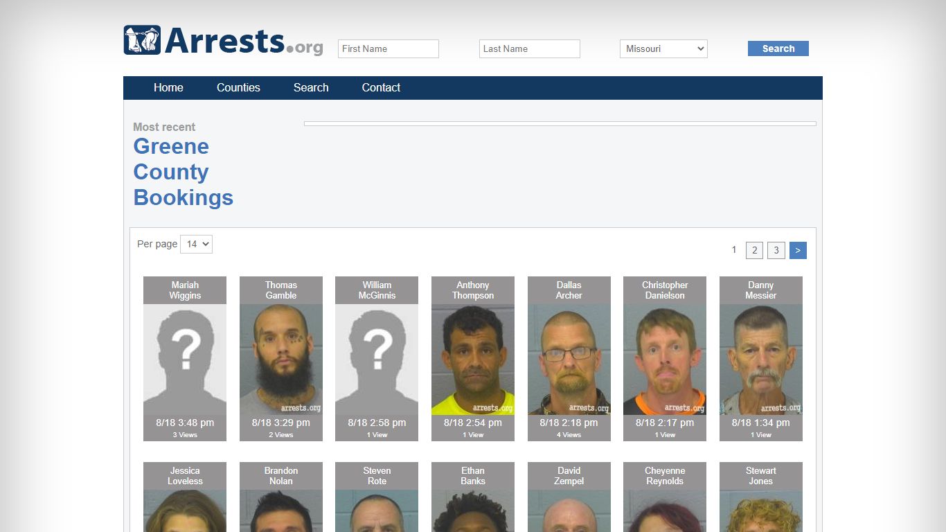 Greene County Arrests and Inmate Search