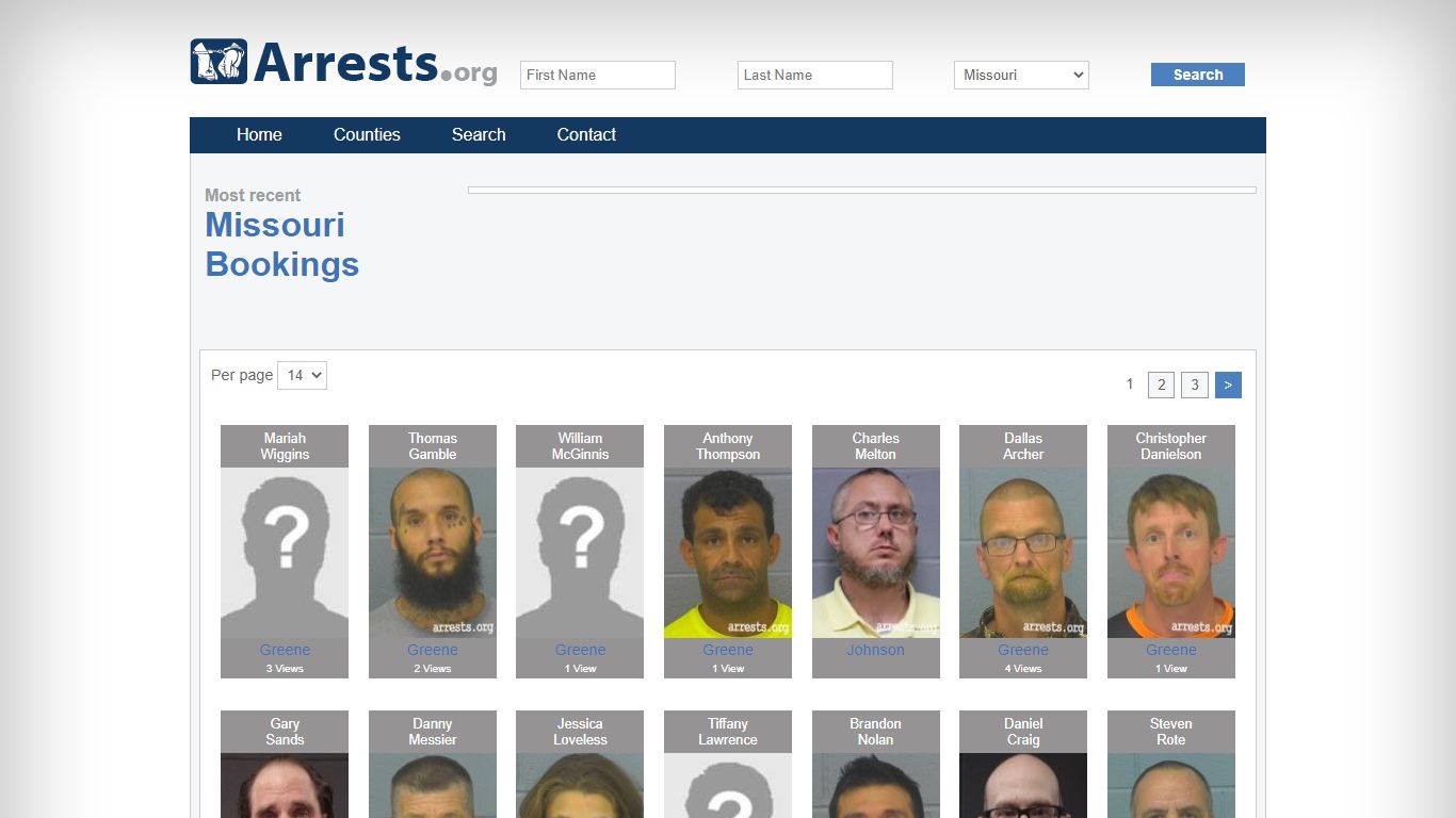 Missouri Arrests and Inmate Search